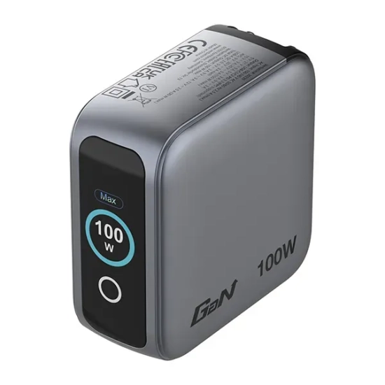 Ładowarka Verbatim Mini GaN 30239 100W z wyświetlaczem