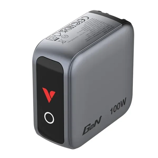 Ładowarka Verbatim Mini GaN 30239 100W z wyświetlaczem
