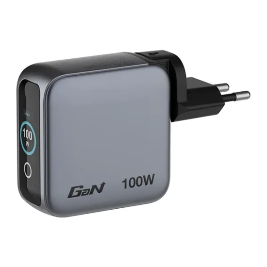 Ładowarka Verbatim Mini GaN 30239 100W z wyświetlaczem