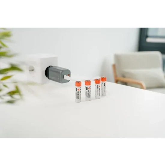 Akumulatorki Verbatim AA USB-C 2100 mAh 30249 4 szt.