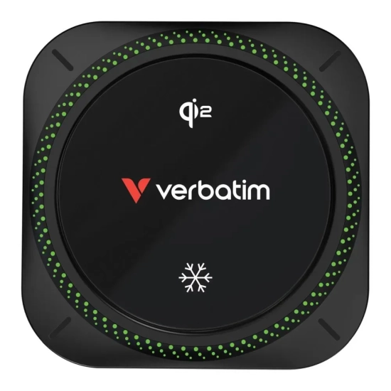 Ładowarka samochodowa Verbatim Charge n Drive Qi2 RGB 31860