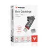 Verbatim Pendrive Dual QuickStick 512 GB USB-A USB-C 32042