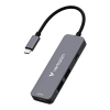 Hub USB-C Verbatim wieloportowy z 4 portami, szary 32155
