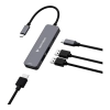 Hub USB-C Verbatim wieloportowy z 4 portami, szary 32155