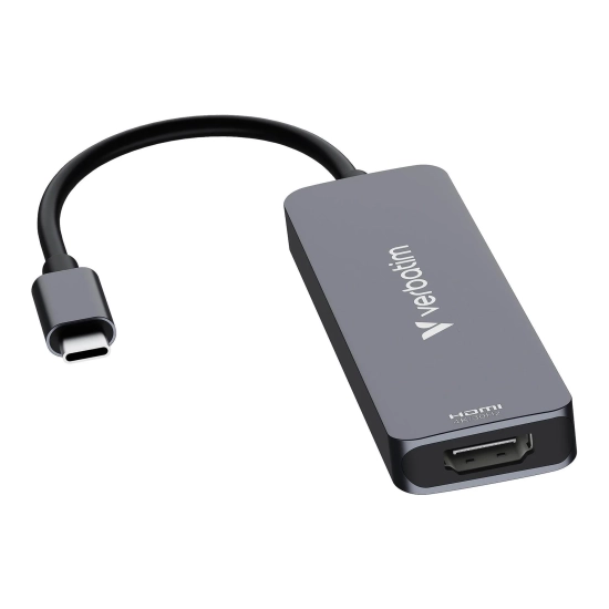 Hub USB-C Verbatim wieloportowy z 4 portami, szary 32155