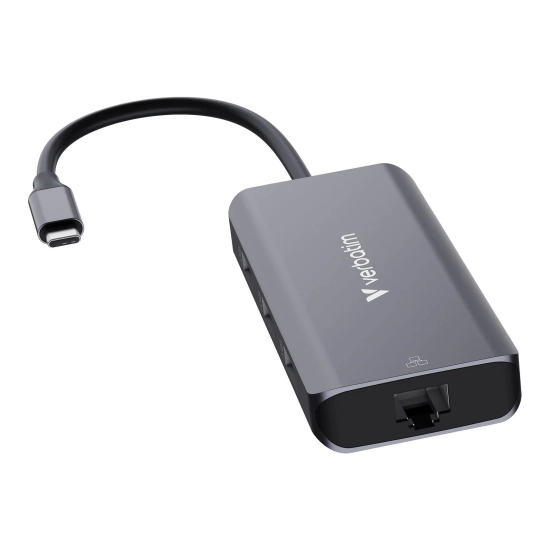 Hub USB-C Verbatim Essentials 6-port 32157 HDMI RJ45 PD 100 W – widok dokładnego wariantu 32157.