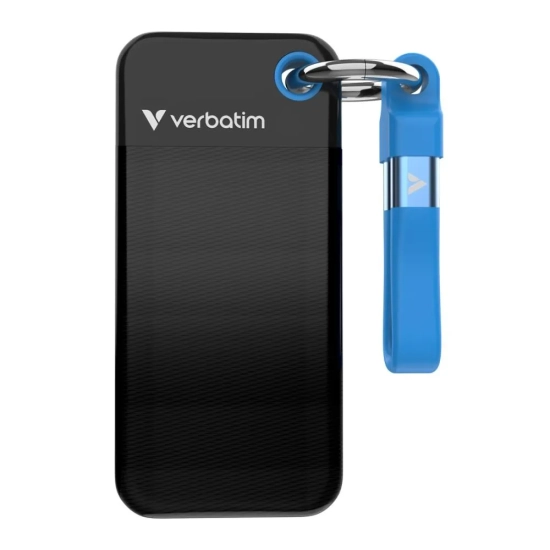 Dysk zewnętrzny SSD Verbatim Pocket czarny/niebieski, 2000 GB 32195