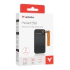 Dysk zewnętrzny SSD Verbatim Pocket czarny/pomarańczowy, 2000 GB 32197