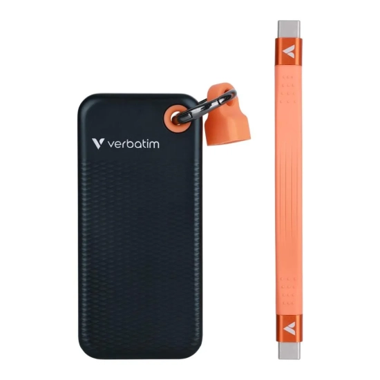 Dysk zewnętrzny SSD Verbatim Pocket czarny/pomarańczowy, 2000 GB 32197