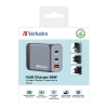 Ładowarka Verbatim GaN 32201 65W 2x USB-C + USB-A