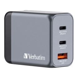 Ładowarka Verbatim GaN 32201 65W 2x USB-C + USB-A