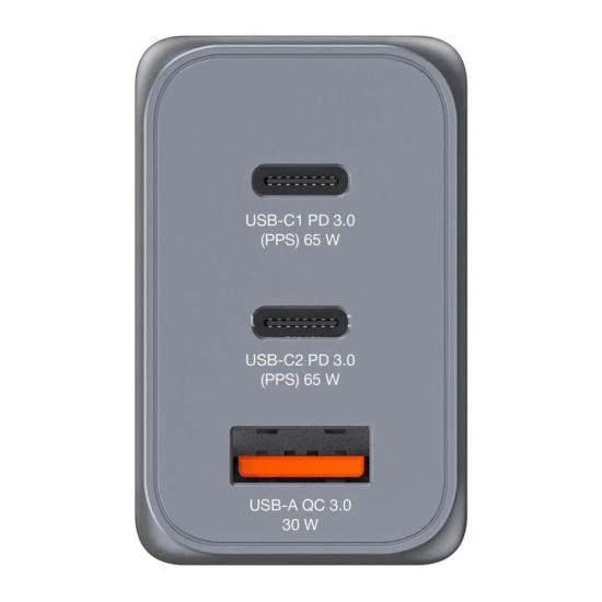 Ładowarka Verbatim GaN 32201 65W 2x USB-C + USB-A