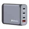 Ładowarka Verbatim GaN 32202 100W 3x USB-C + USB-A
