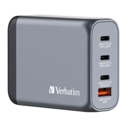 Ładowarka Verbatim GaN 32202 100W 3x USB-C + USB-A
