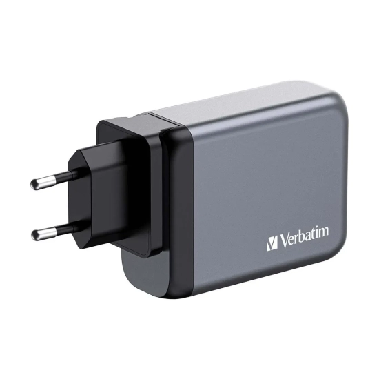 Ładowarka Verbatim GaN 32202 100W 3x USB-C + USB-A