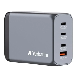 Ładowarka Verbatim GaN 32205 240W 3x USB-C + USB-A