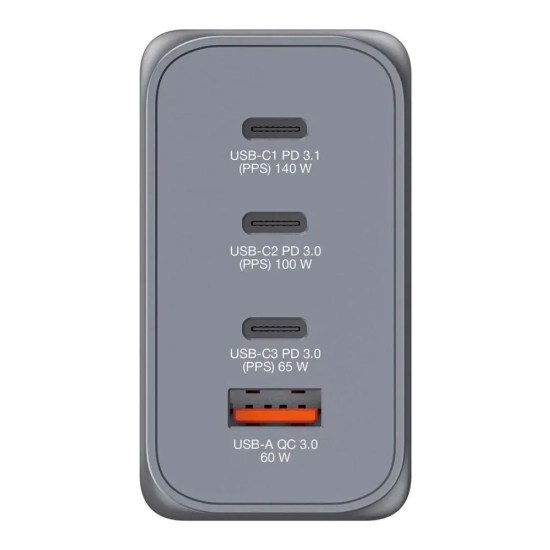 Ładowarka Verbatim GaN 32205 240W 3x USB-C + USB-A
