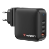 Ładowarka Verbatim Mini GaN 32216 165W 3x USB-C + USB-A