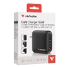Ładowarka Verbatim Mini GaN 32216 165W 3x USB-C + USB-A