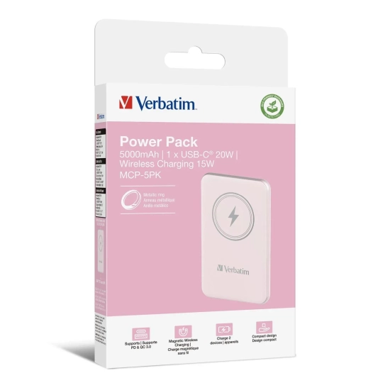 Powerbank Verbatim Charge 'n' Go 5000 mAh 32243 różowy