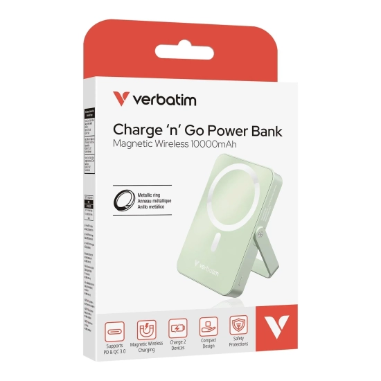 Powerbank Verbatim Charge 'n' Go 32259 10000mAh 20W zielony
