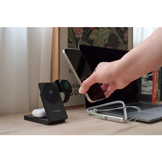 Powerbank Verbatim Charge 'n' Go Qi2 32294 5000 mAh 20W szary
