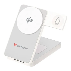 Powerbank Verbatim Charge 'n' Go Qi2 32296 10000 mAh 30W biały