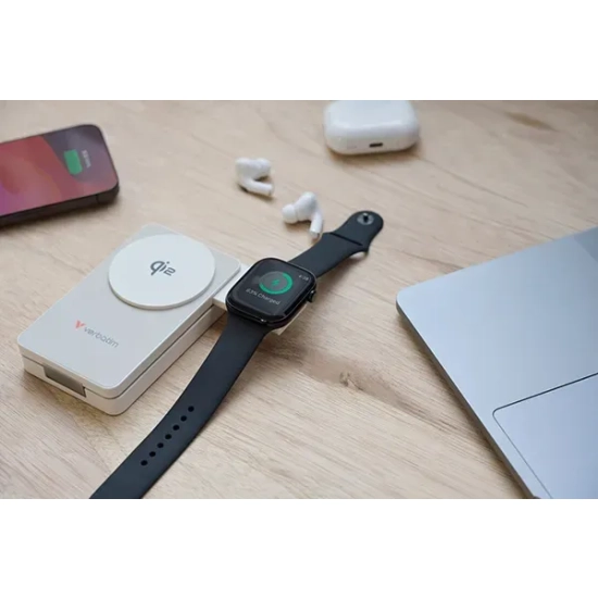Powerbank Verbatim Charge 'n' Go Qi2 32296 10000 mAh 30W biały
