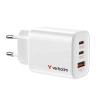 Ładowarka Verbatim Essentials 32353 GaN 65W biała