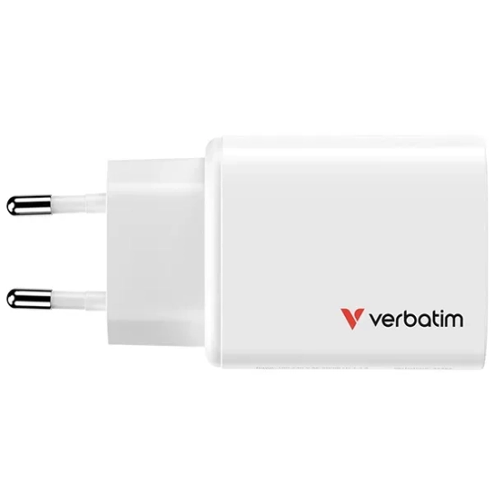 Ładowarka Verbatim Essentials 32353 GaN 65W biała