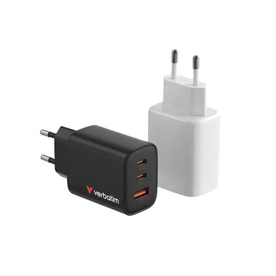 Ładowarka Verbatim Essentials 32353 GaN 65W biała