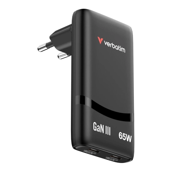 Ładowarka Verbatim Fold n Go 32354 GaN 65W czarna