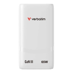 Ładowarka Verbatim Fold n Go 32355 GaN 65W biała