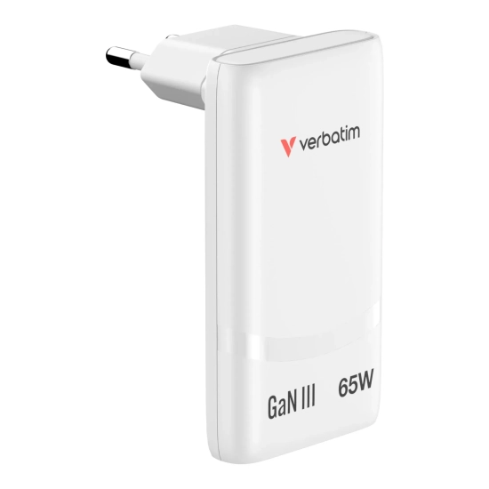 Ładowarka Verbatim Fold n Go 32355 GaN 65W biała