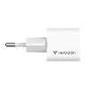 Ładowarka Verbatim Mini GaN 32395 USB-C 20W biała