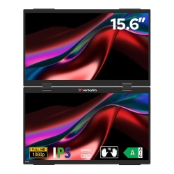 Monitor Verbatim przenośny, Dual Essentials, 15,6" 32403
