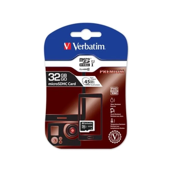Karta pamięci Verbatim karta SD Premium, 32 GB, UHS-I U1 (klasa 10) 44013