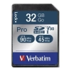 Karta pamięci Verbatim karta SD Pro U3, 32 GB, UHS-I U3 (klasa 10), V30