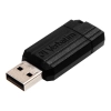 Pendrive Verbatim USB 2.0, 128 GB, Pinstripe, czarny, 49071