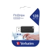 Pendrive Verbatim USB 2.0, 128 GB, Pinstripe, czarny, 49071
