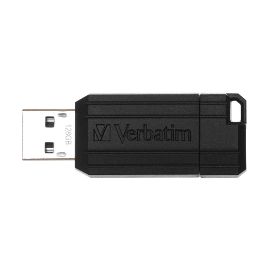 Verbatim Pendrive PinStripe 128 GB USB 2.0 czarny 49071