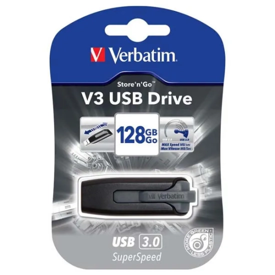 Verbatim V3 128 GB USB 3.2 Gen 1 49189
