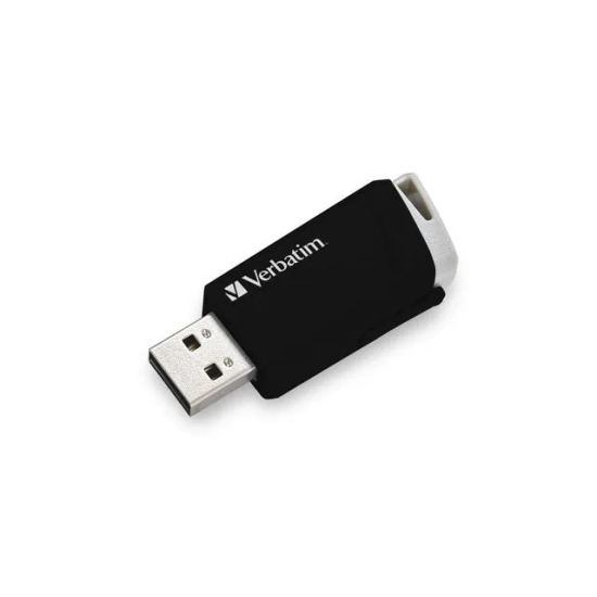 Pendrive Verbatim Store 'n' Click 32 GB w kolorze czarny, ze złączem USB-A.