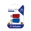 Verbatim Pendrive Store 'n' Click 2 × 32 GB USB 3.2 Gen 1 49308
