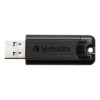 Pendrive Verbatim USB 3.0, 64 GB, PinStripe, Store N Go, czarny, 49318