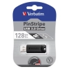Verbatim Pendrive PinStripe 128 GB USB 3.2 Gen 1 czarny 49319