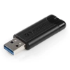 Pendrive Verbatim USB 3.0, 256 GB, PinStripe, Store N Go, czarny, 49320