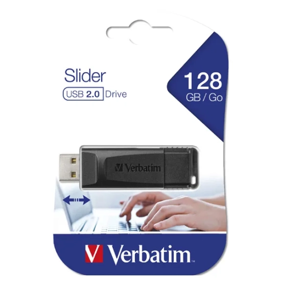 Verbatim Pendrive Slider 128 GB USB-A 49328