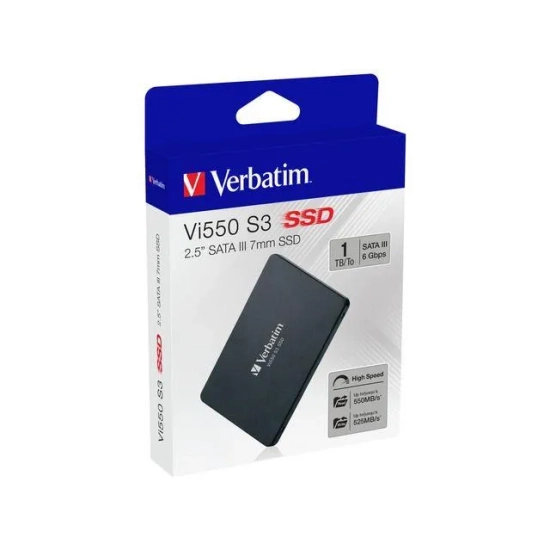 Dysk SSD Verbatim Vi550, 1000 GB, czarny, SATA III, 1 TB 49353