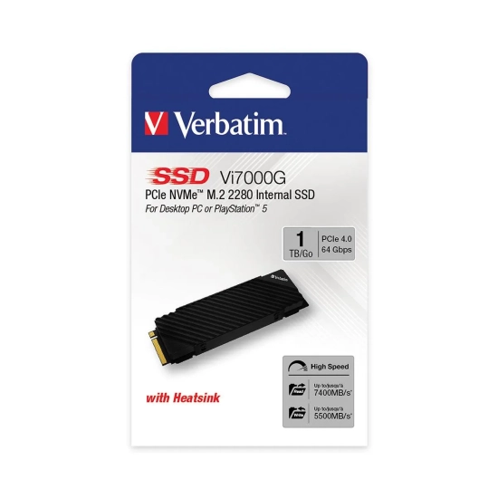 Dysk SSD Verbatim Vi7000G M.2, 1000 GB, czarny, NVMe, 1 TB 49367